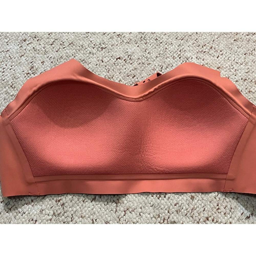 Victoria Sport Angel Max Sports Bra Women 34B Coral Racerback High Impact Yoga - Picture 6 of 11